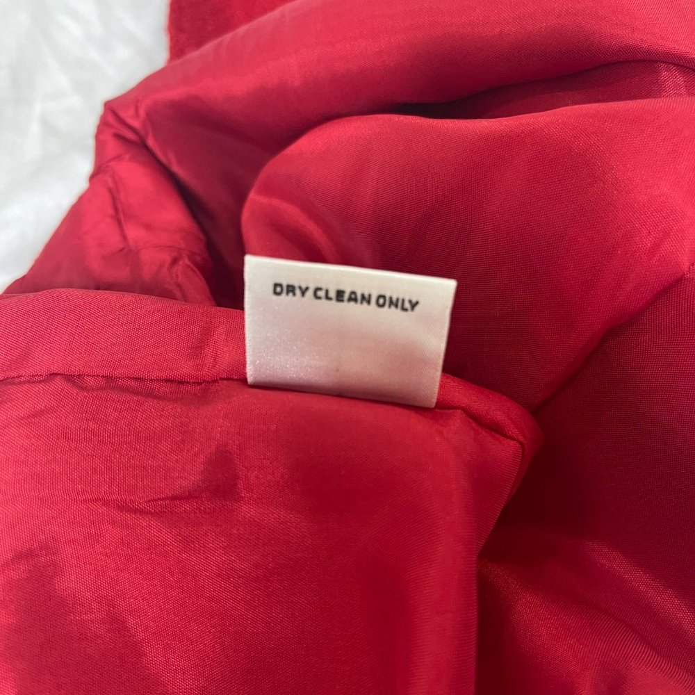 Talbots Petites Red Wool Pencil Skirt Size 4 - Picture 5 of 10
